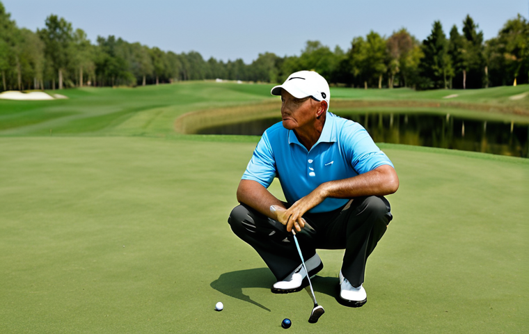**

"A golf coach, fully clothed in professional attire, practicing deep breathing exercises near a golf course. Serene expression, natural lighting, safe for work, appropriate content, modest, family-friendly, perfect anatomy, correct proportions, natural pose, well-formed hands, proper finger count, natural body proportions, calm background, professional."

**